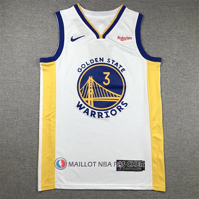 Maillot Golden State Warriors Jordan Poole NO 3  Association 2022-23 Blanc